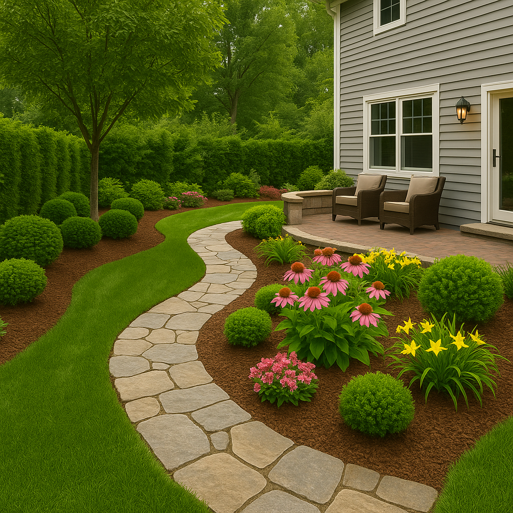 Custom landscape design and hardscape installation